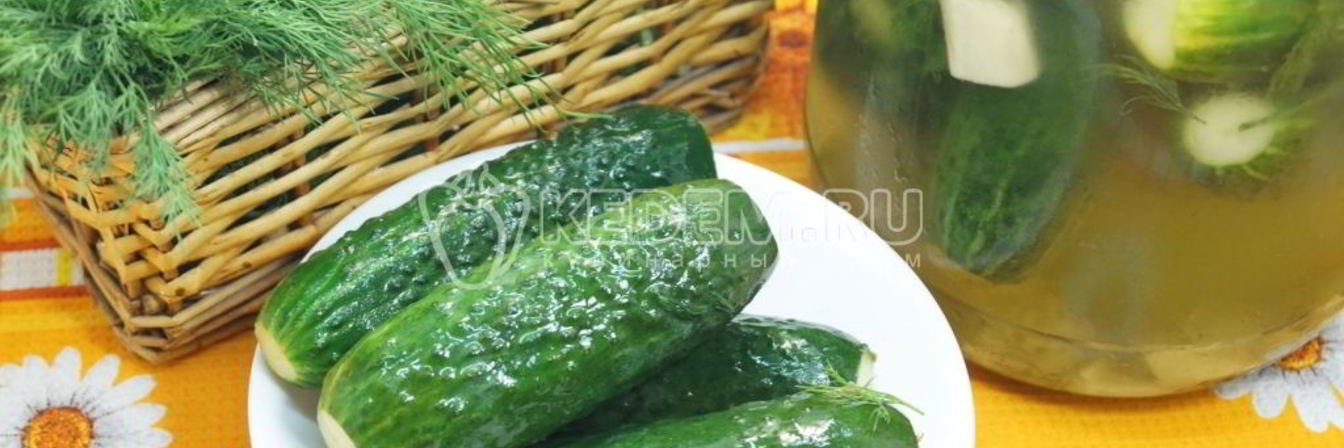 Хрустящие малосольные огурцы в банке