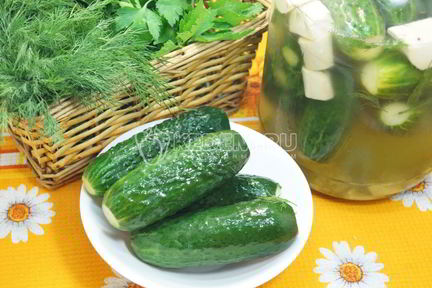 Хрустящие малосольные огурцы в банке