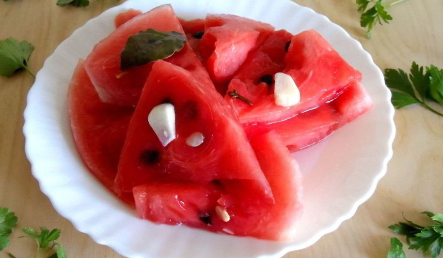 Рецепт малосольного арбуза