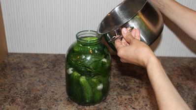 малосольные огурчики горячим способом