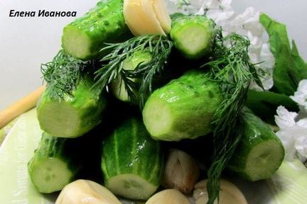Малосольные огурчики в минеральной воде
