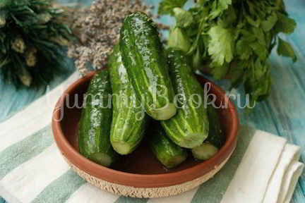 Малосольные огурцы на минеральной воде