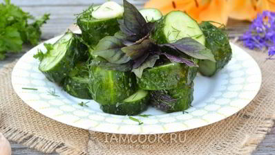 малосольные огурцы за 5 минут