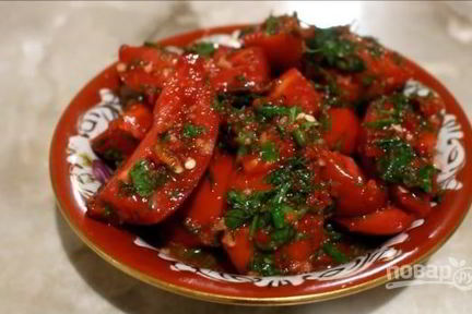 Малосольные помидоры по-корейски