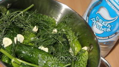 огурцы малосольные на минеральной воде