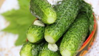 огурцы малосольные на минеральной воде