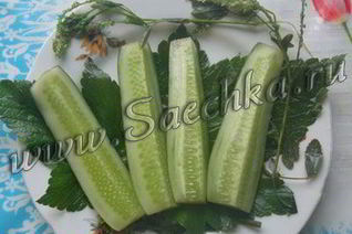 Огурцы малосольные с дикими травами