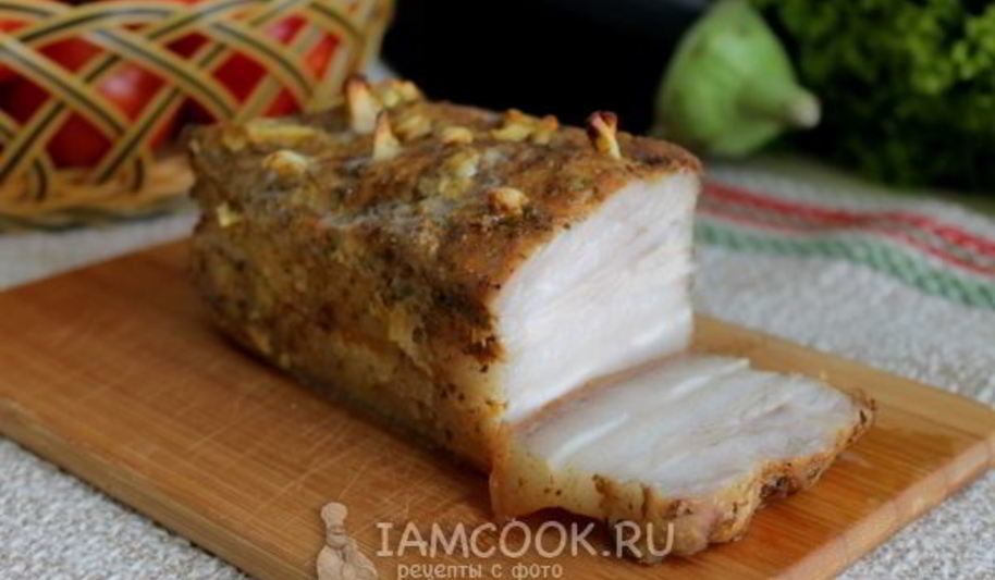 Рецепт сала с горчицей