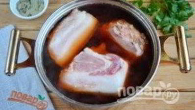 сало в луковой шелухе