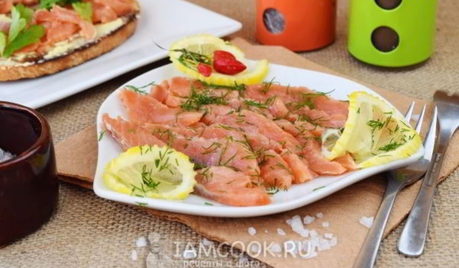 Рецепт семги слабосоленой