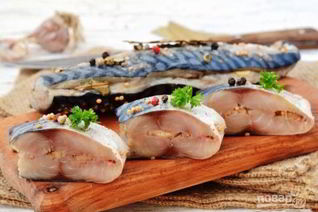 Соленая скумбрия