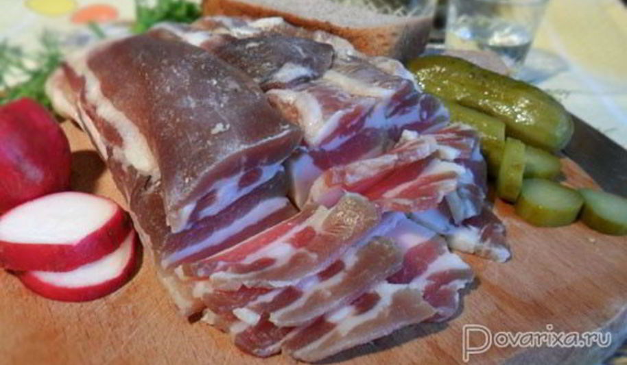 Рецепт соленого сала и грудинка