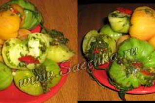 Соленые зеленые помидоры