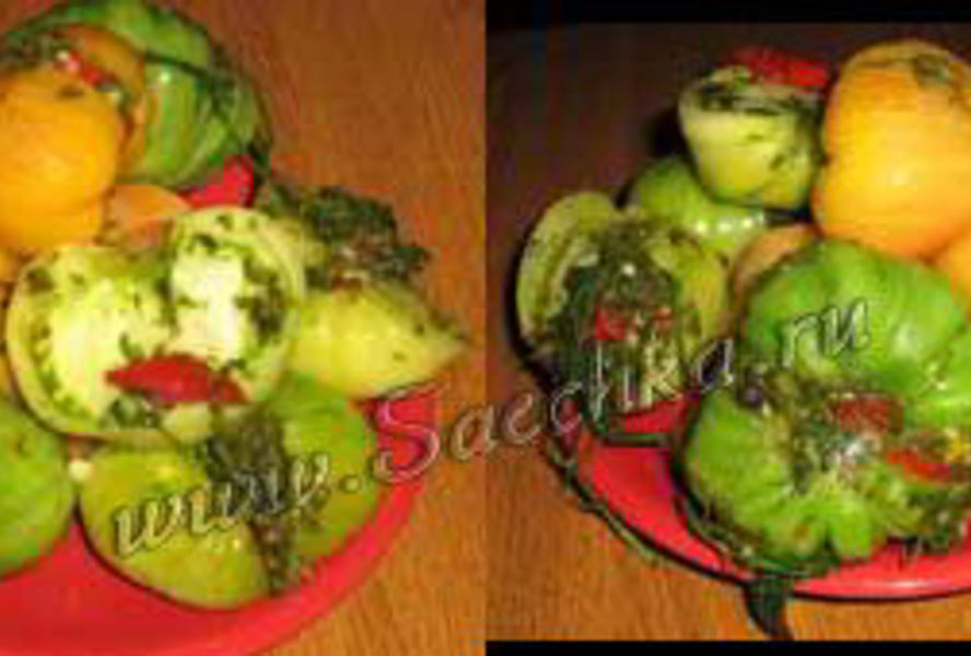 Соленые зеленые помидоры