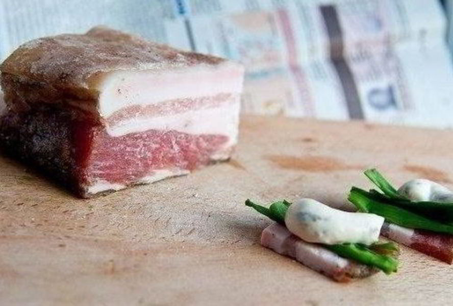 Вкусное домашнее сало с чесноком