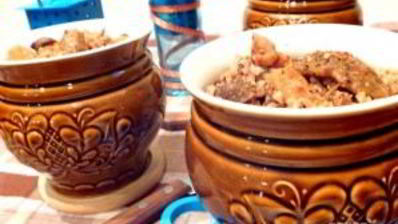 сушеные грибы в горшочках