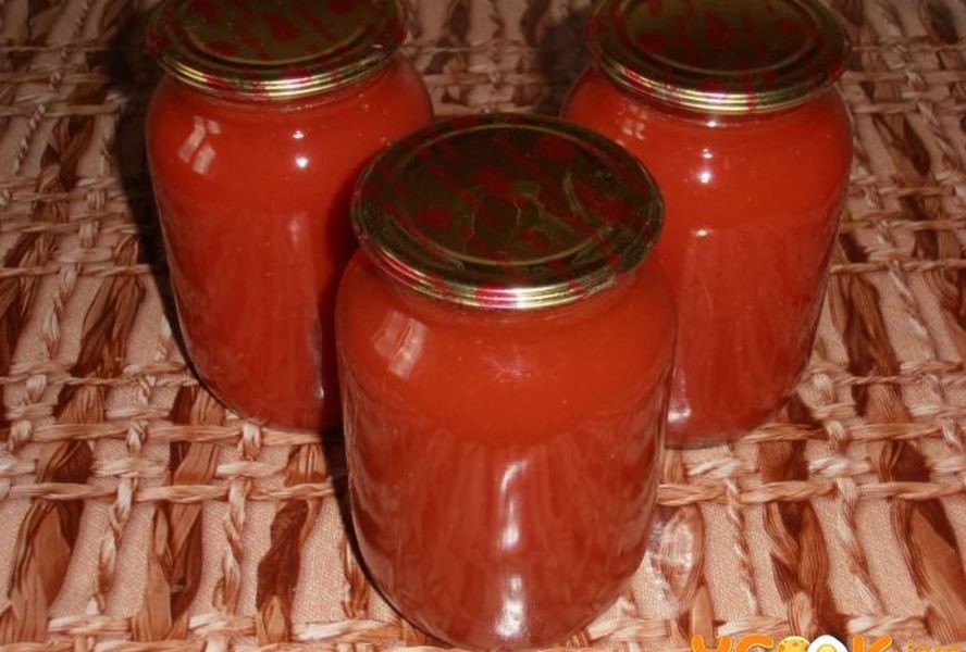 Томатный сок, законсервированный на зиму