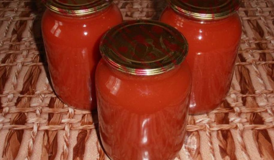 Рецепт томатного сока, законсервированного на зиму