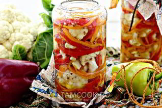 Цветная капуста по-корейски на зиму