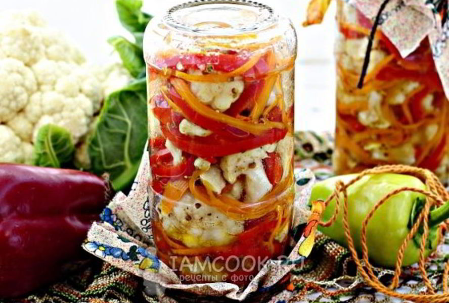 Цветная капуста по-корейски на зиму