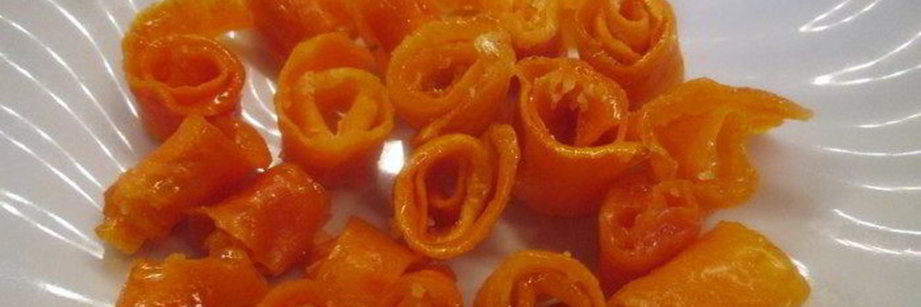 Морковные цукаты на лимонном сиропе
