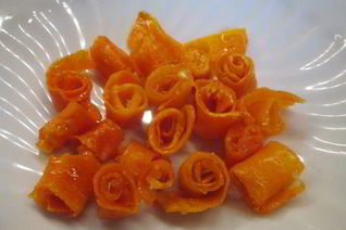 Морковные цукаты на лимонном сиропе