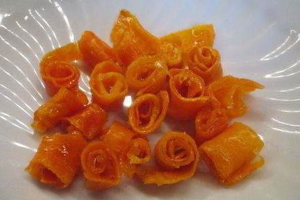 Морковные цукаты на лимонном сиропе