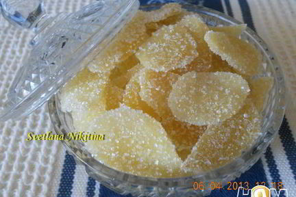 Цукаты имбирные