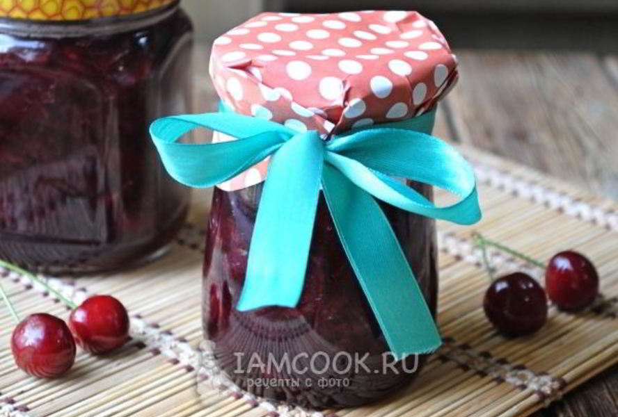 Варенье из черешни с желатином