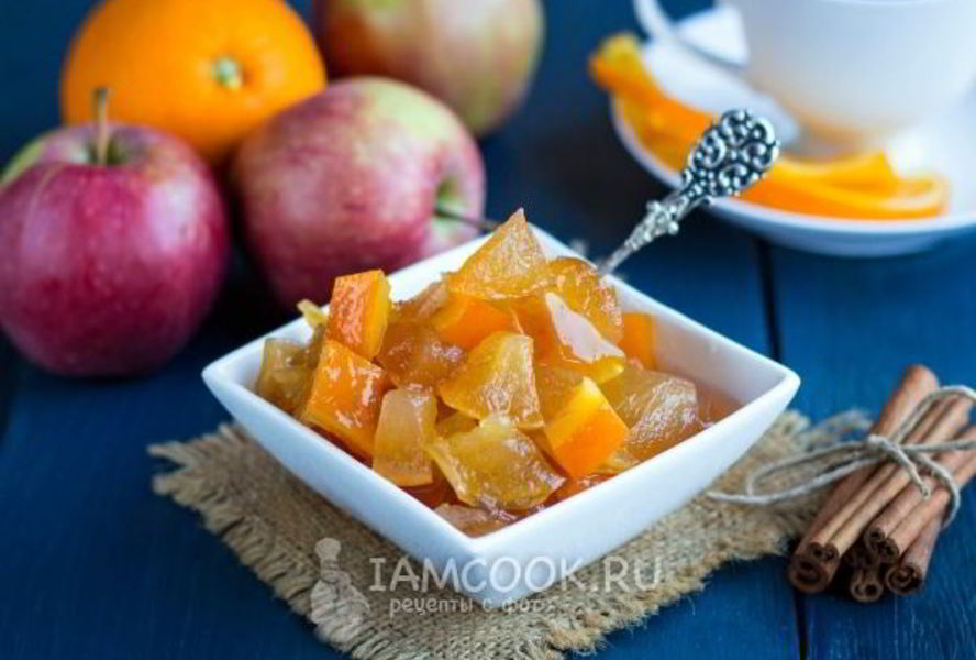 Варенье из яблок с апельсином на зиму