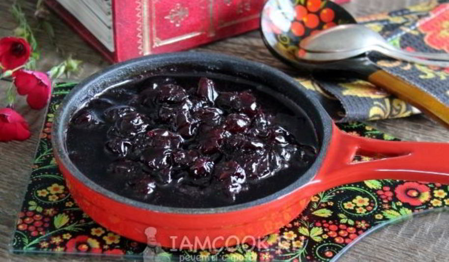 Рецепт варенья из замороженной вишни на сковороде
