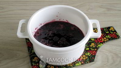 варенье из замороженной вишни на сковороде