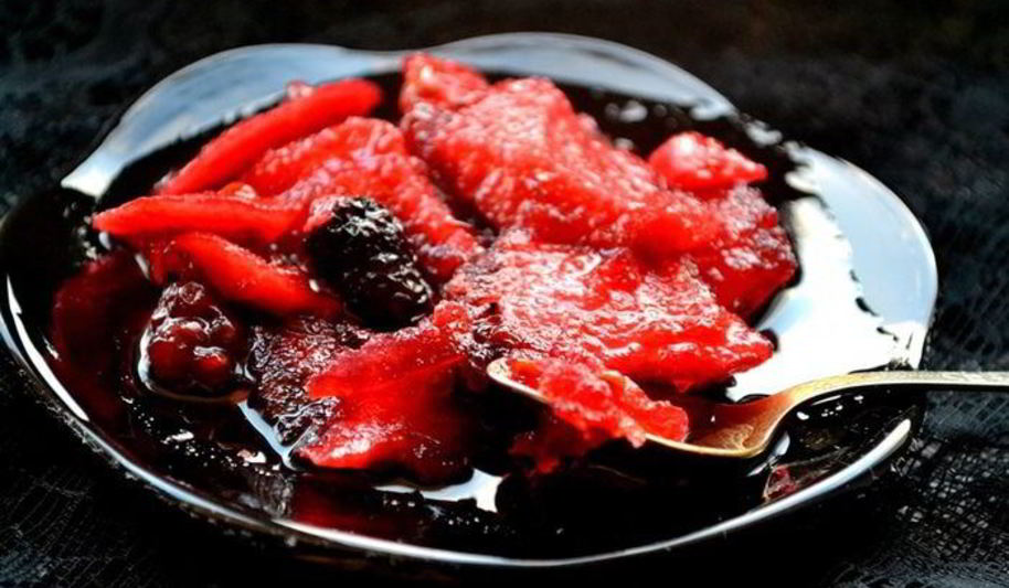 Рецепт варенья яблочно-ежевичное с лимонными корочками