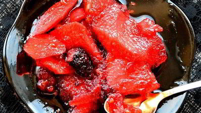 варенье яблочно-ежевичное с лимонными корочками