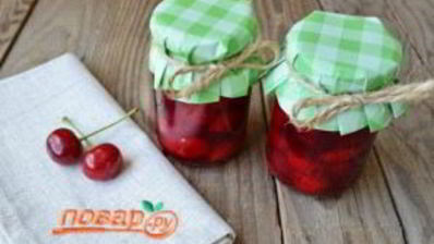 вишня без сахара на зиму