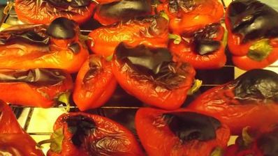 заготовка запеченного перца на зиму