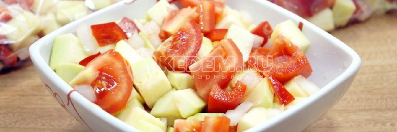 Заморозка кабачков с овощами на зиму