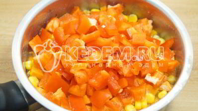 заморозка овощей на зиму для гарнира с кукурузой