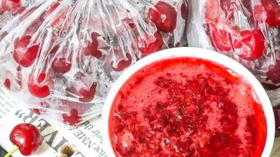 заморозка вишни на зиму