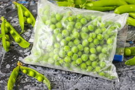 Заморозка зеленого горошка на зиму