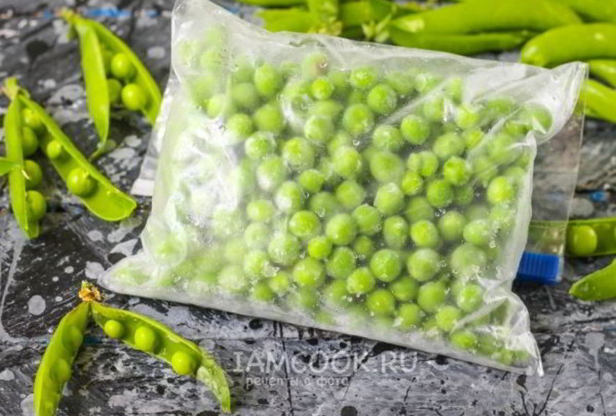 Заморозка зеленого горошка на зиму