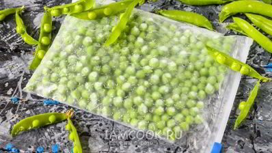 заморозка зеленого горошка на зиму