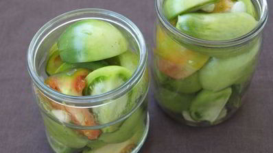 зеленые помидоры на зиму