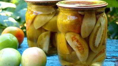 зеленые помидоры на зиму