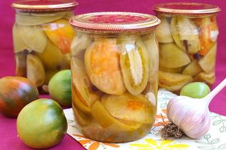 Зеленые помидоры пальчики оближешь на зиму дольками