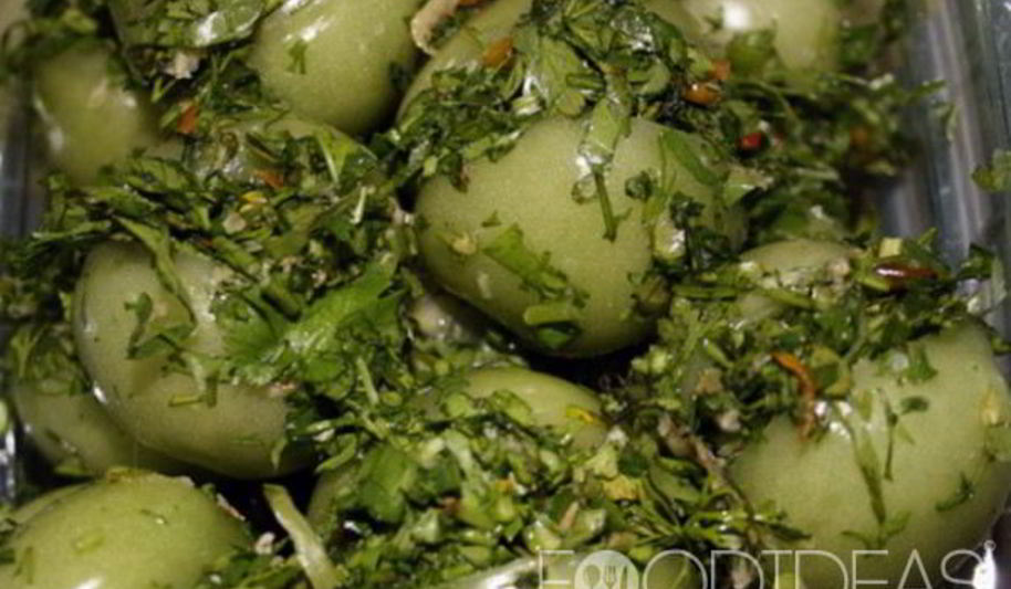 Рецепт зеленых помидоров по-армянски на зиму