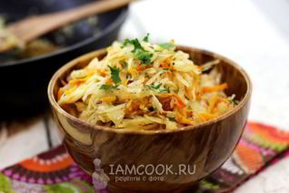 Жареная квашеная капуста