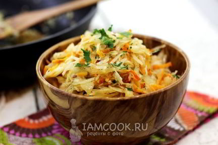 Жареная квашеная капуста