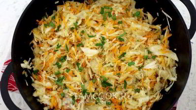 жареная квашеная капуста