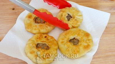 татарские беляши с мясом